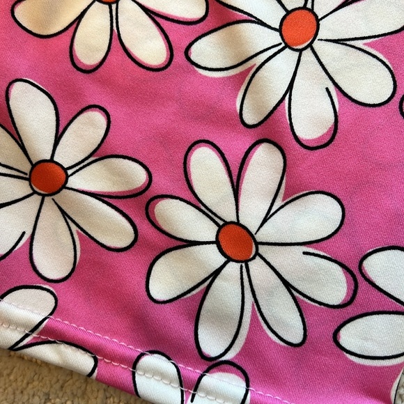 Dori Creation pink daisy biker shorts - Picture 5 of 6